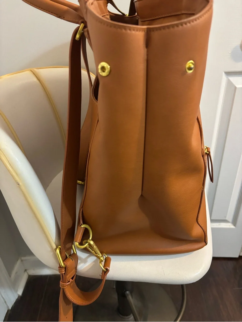 Fawn design brown diaper bag unisex